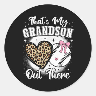 Sell Grandma Thats My Grandson Nana Cheer Grandma Classic Round Sticker