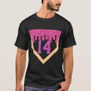 Sell Home Plate Ice Cream Drip 14th Birthday Boys T-Shirt