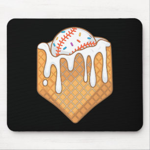 Sell Home Plate Ice Cream Drip Fun Sports Lover 1 Mouse Mat