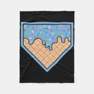 Sell Home Plate Ice Cream Drip With Sprinkles For Fleece Blanket