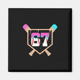 Sell Ice Cream Drip Number 67 Player 67th Birthday Magnet