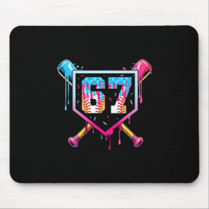 Sell Ice Cream Drip Number 67 Player 67th Birthday Mouse Mat