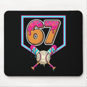 Sell Ice Cream Drip Number 67 Player 67th Birthday Mouse Mat