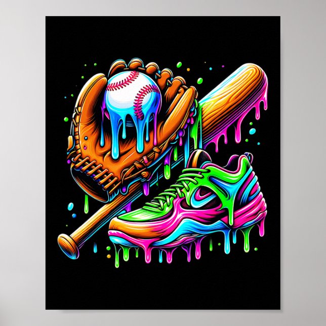 Sell Ice Cream Drip Stuff For Boys Youth Toddler K Poster (Front)