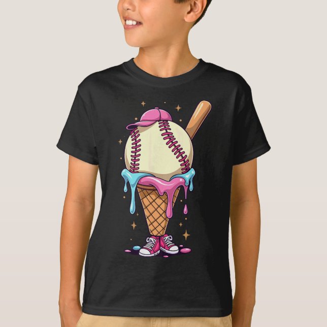 Sell Ice Cream Drip  T-Shirt (Front)