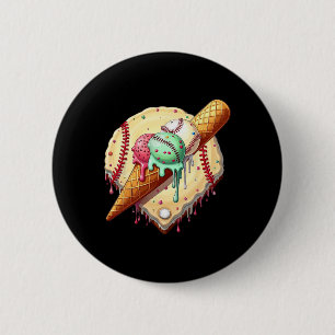 Sell Ice Cream Dripping Funny Sell Men Kids Boys 6 Cm Round Badge