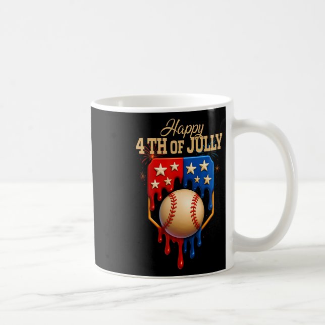 Sell Ice Cream Dripping Patriotic Happy 4th Of Jul Coffee Mug (Right)