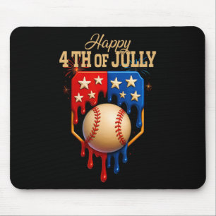 Sell Ice Cream Dripping Patriotic Happy 4th Of Jul Mouse Mat