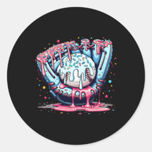 Sell Ice Cream Dripping Sell T Home Plate Drip Classic Round Sticker
