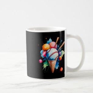Sell Ice Cream Dripping Softll Retro Sports Fan Coffee Mug