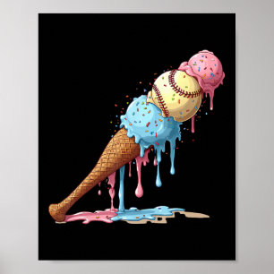 Sell Ice Cream Watercolor Lover Ice Cream Cone Boy Poster