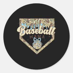 Sell Icecream Drip Camo Mama Bow Mother's Day Classic Round Sticker