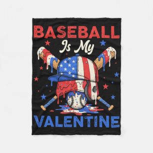 Sell Is My Valentine Ice Cream Drip Crossed Ts Fleece Blanket