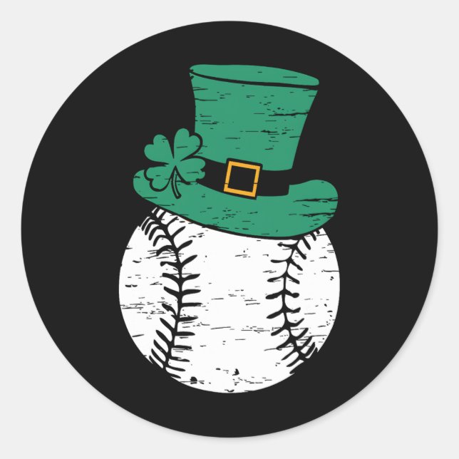 Sell Ll St Patricks Day Lucky Sell Player Sport  Classic Round Sticker (Front)