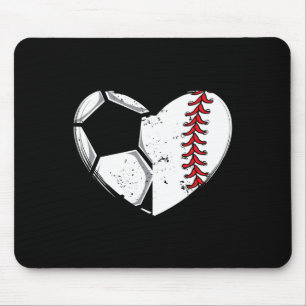 Sell Lover Heart Soccer Player Gift Team Coach Cut Mouse Mat