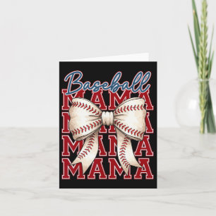 Sell Mama Coquette Bow Game Day Gift For Mother's Card
