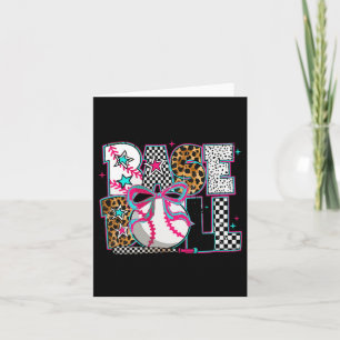 Sell Mama Coquette Bow Game Day Sell Mum Mother 1  Card