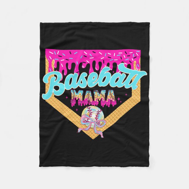 Sell Mama Coquette Bow Sport Mum Drip Sell 2  Fleece Blanket (Front)