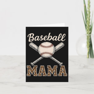 Sell Mama Game Day Leopard Mum Mothers Day  Card