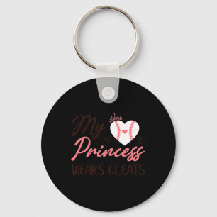 Sell Mom Dad My Princess Wears Cleats Key Ring