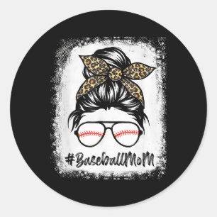 Sell Mum Leopard Mothers Day Women Girls Sell Mama Classic Round Sticker