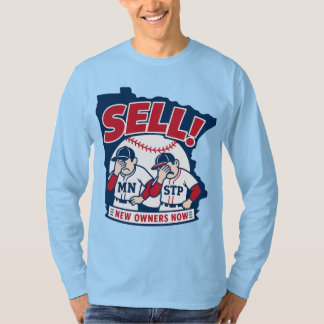 Sell New Owners Now Baseball Design T-Shirt