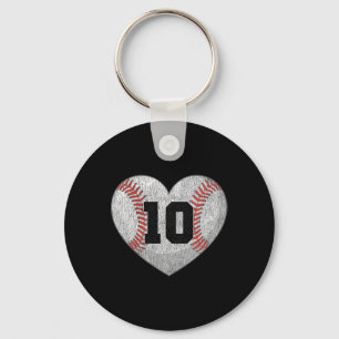 Sell Number 10 Distressed Heart Design For Sell Mo Key Ring