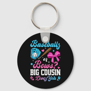 Sell Or Bows Big Cousin Loves You Funny Gender Rev Key Ring