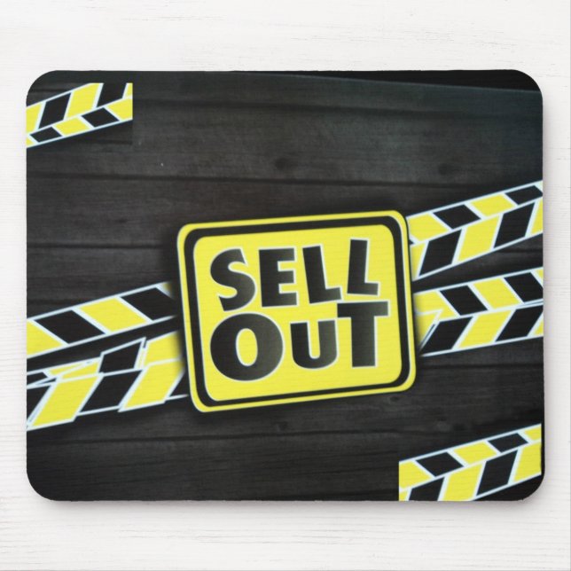 Sell Out Art Print Mouse Mat (Front)
