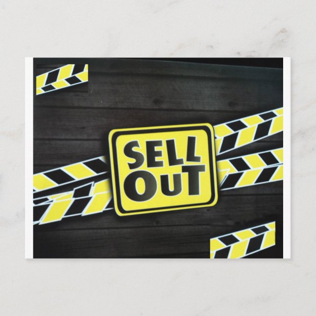 Sell Out Art Print Postcard (Front)