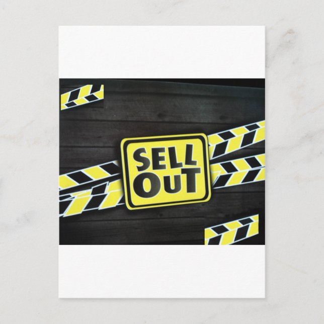 Sell Out Art Print Postcard (Front)