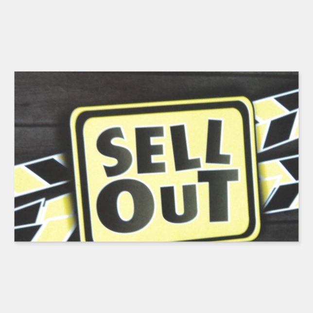 Sell Out Art Print Rectangular Sticker (Front)