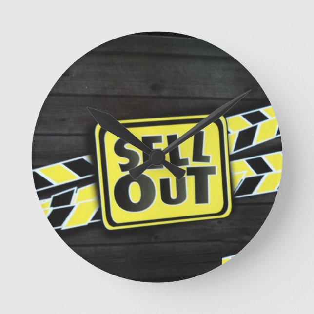 Sell Out Art Print Round Clock (Front)