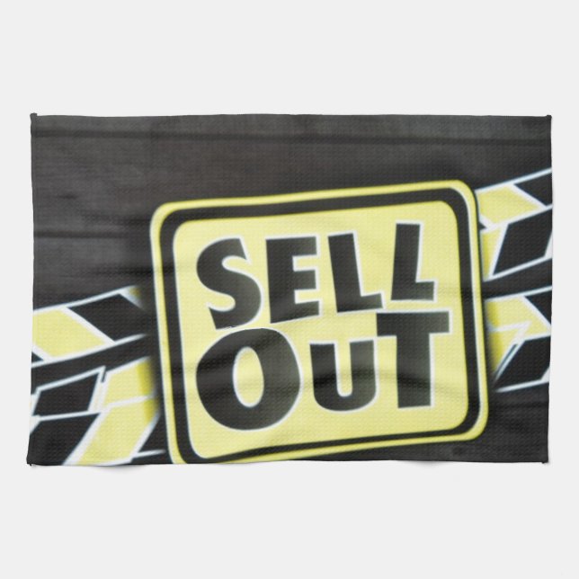 Sell Out Art Print Tea Towel (Horizontal)