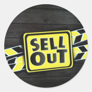 Sell Out Classic Round Sticker