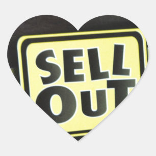 Sell Out Heart Sticker