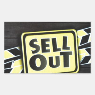 Sell Out Rectangular Sticker