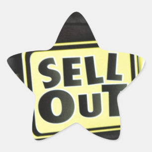 Sell Out Star Sticker