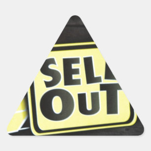 Sell Out Triangle Sticker