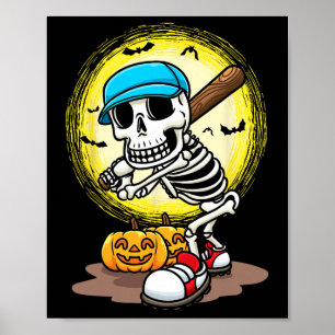 Sell Player Skeleton Softll Halloween Kids Boys Poster