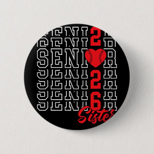 Sell Senior Sister Graduation Cl Of 2026 Senior 26 6 Cm Round Badge