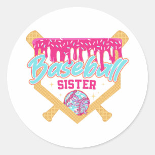 Sell Sister Drip Ice Cream Sell Game Day  Classic Round Sticker
