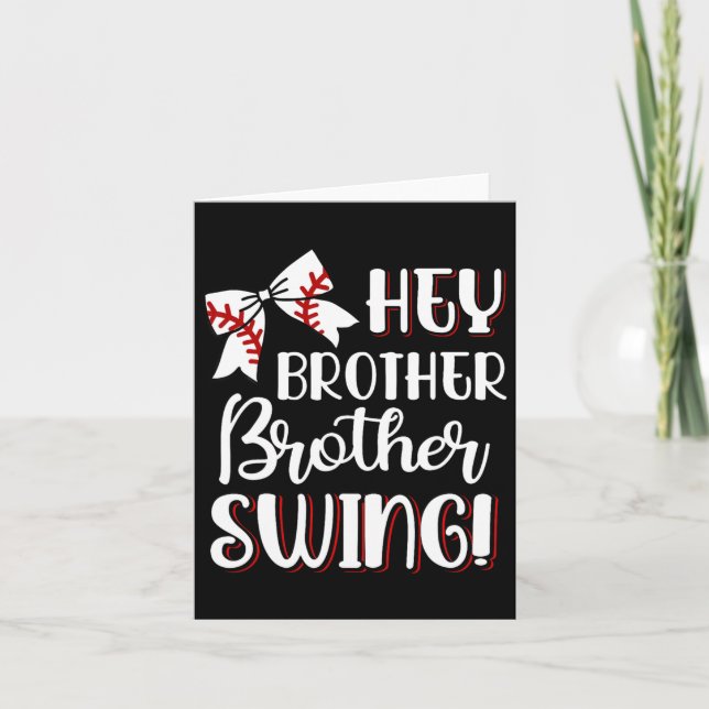 Sell Sister Hey Brother Brother Swing Sell Kids  Card (Front)
