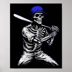 Sell Skeleton Halloween Sell Player Poster