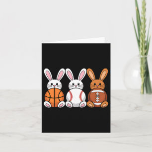 Sell Sketll Footll Sports Tee Easter Bunny Rabbits Card