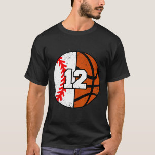 Sell Sketll Number 12 Jersey Funny 12th Birthday T-Shirt