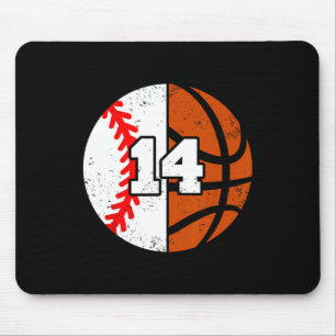 Sell Sketll Number 14 Jersey Funny 14th Birthday Mouse Mat