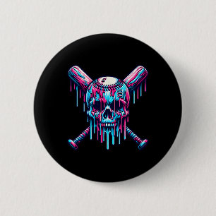 Sell Skull Drip Sell Drip Sell Ice Cream Drip 6 Cm Round Badge