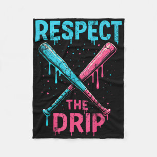 Sell Softll Respect The Drip Sports League Design  Fleece Blanket