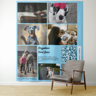 Sell Your Puppies Custom Photo Banner Tapestry
